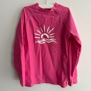 Pink Long Sleeve Swim Top size 10